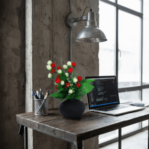 Round Mid Big Flower Vase