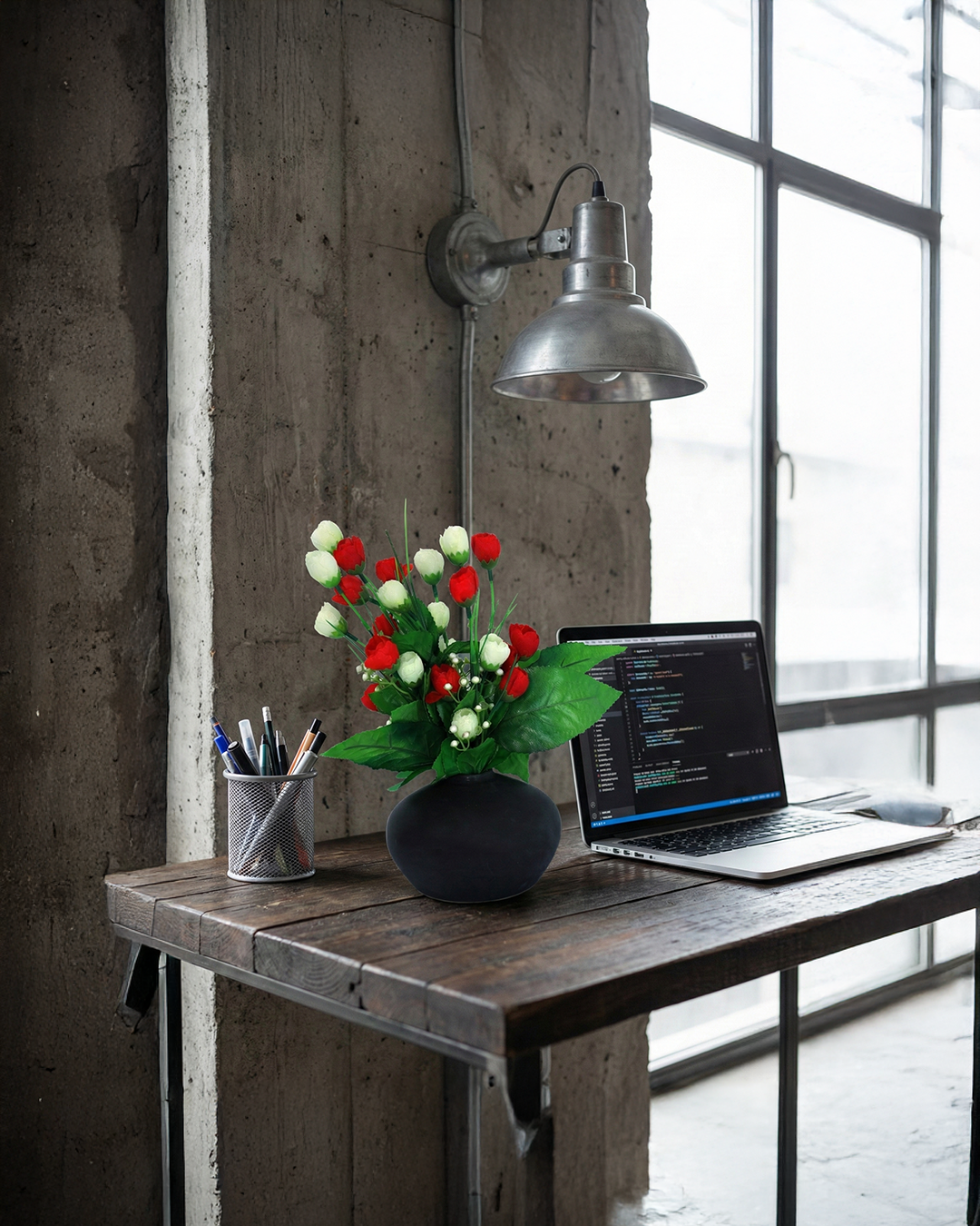 Round Mid Big Flower Vase