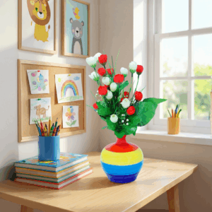 Multicolor Ring Flower Vase