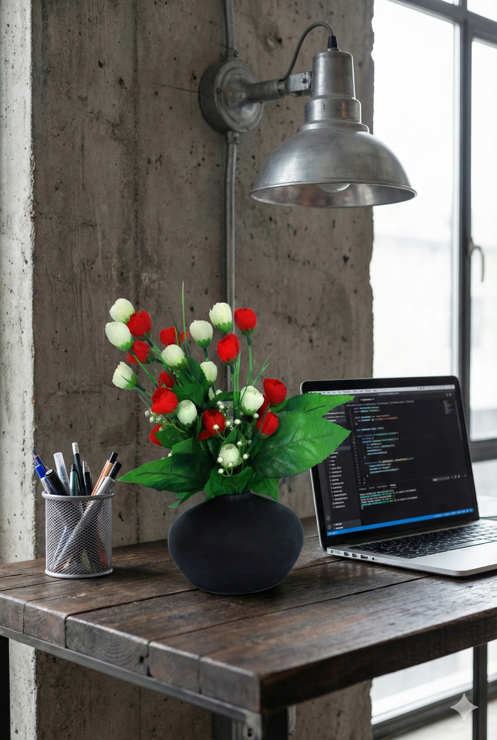 Round Mid Big Flower Vase - Image 3